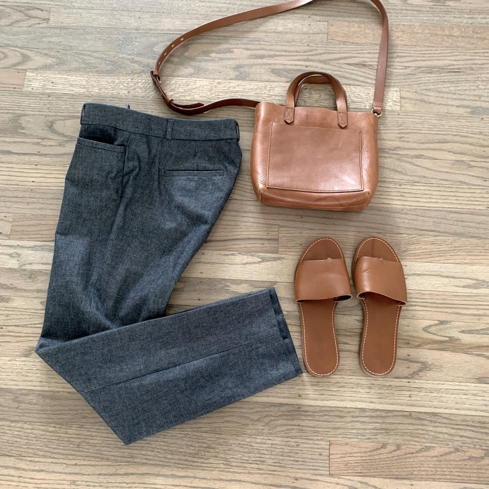 Denim slacks by Banana Republic